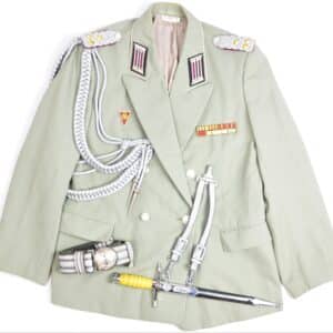 Galajacke Oberst Zivilverteidigung k48-1 + Abzeichen + Ehrendolch