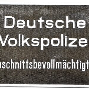Schild Deutsche Volkspolizei Abschnittsbevollmächtigter Aluminium lackiert 29,4 x 20,6 cm