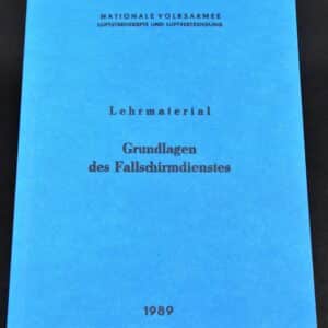 Dienstvorschrift Lehrmaterial Grundlagen des Fallschirmdienstes 1989