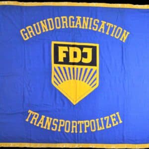 Fahne Banner Grundorganisation FDJ Transportpolizei