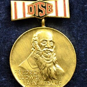 DTSB Friedrich Ludwig Jahn Medaille emailliert