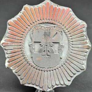 Druckplatte / Prägeplatte Volkspolizei Stern Mark Brandenburg 1945